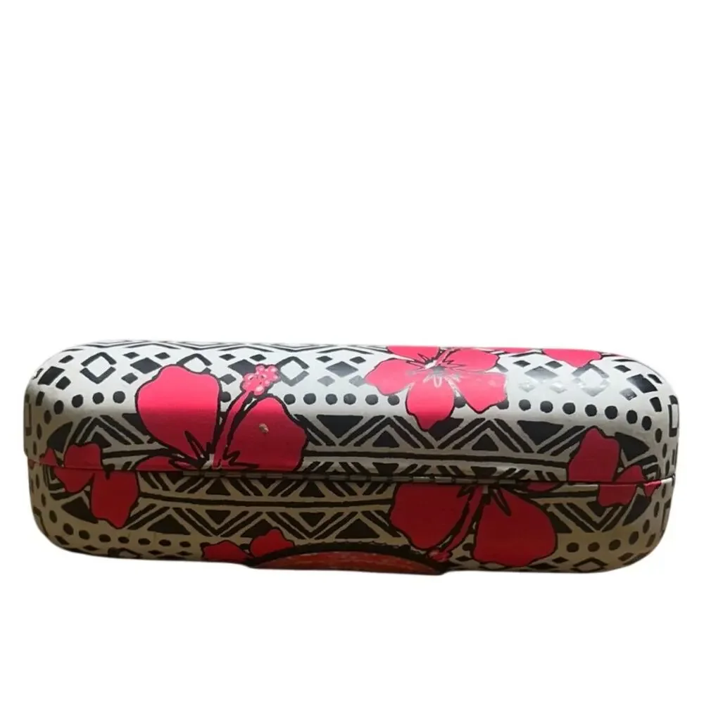 Justice girl's hard eyeglass case pink glitter S